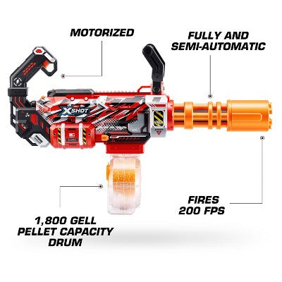 XSHOT Hyper Gel Red Gatlin 20000 Toy Blaster (LOCAL PICKUP ONLY)
