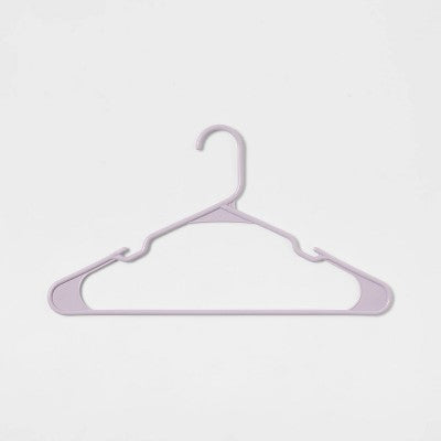 18pk Plastic Hangers Lavender - Brightroom