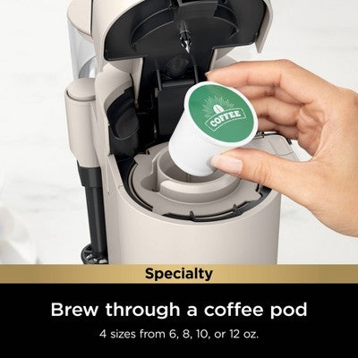 Ninja Pods & Grounds Specialty Single-Serve Hot & Iced Coffee Maker Stone