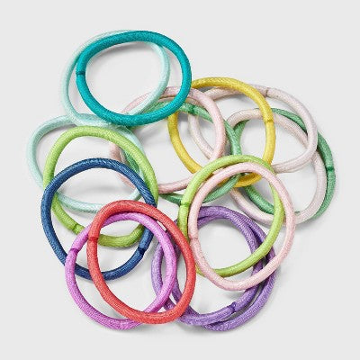 Kids' 4mm Ponytailers Elastics - Assorted Neon Colors - 40pk - Cat & Jack