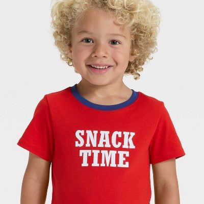 Toddler Boys' Short Sleeve Graphic T-Shirt - Cat & Jack Red 18M