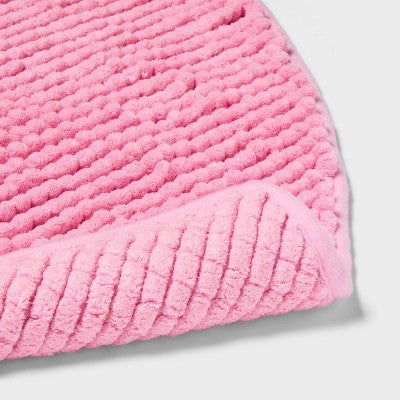 24" Valentine's Day Heart Shaped Bath Rug Pink - Room Essentials (LOCAL PICKUP ONLY)