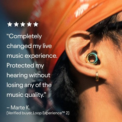 Loop Experience 2 Earplugs for Live Events Concerts Festivals and Night Outs - Coachella