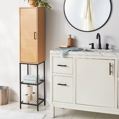 Mixed Material Bath Tall Tower - Brightroom (LOCAL PICKUP ONLY)