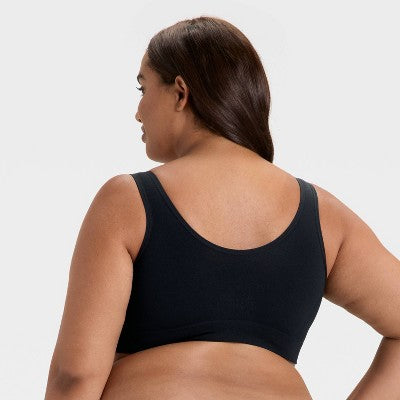 Women's 2pk Nursing Unlined V-Neck Bralette - Auden Black/White M