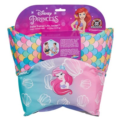 Ariel Disney Swim Trainer Kids' Life Jacket Vest - Youth (Sized by Weight): Polyester Safety Vest