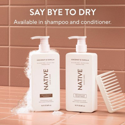 Native Coconut & Vanilla Moisturizing Shampoo for Men & Women - 16.5 fl oz