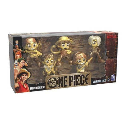 One Piece Treasure Chest Series 1 Gold Mini Figure Set - 5pk
