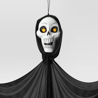 65" Black Light Responsive Ghoul Halloween Decorative Prop Black - Hyde & EEK! Boutique: Indoor/Outdoor Decor