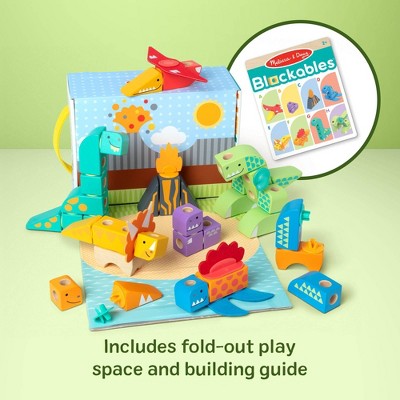 Melissa & Doug Blockables Dinosaur Snap and Play