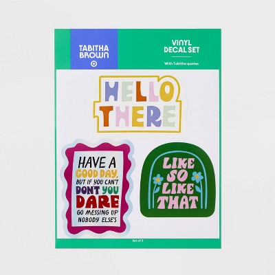 Set of 3 Decal Stickers - Tabitha Brown for Target