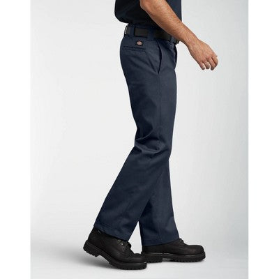Dickies Men's Slim Straight Fit Twill Work Pants Navy Blue 30x30