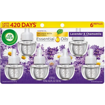 Air Wick Plug-in Scented Oil Air Freshener Refills - Lavender - 6pk