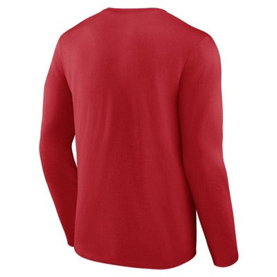 MLB Philadelphia Phillies Men's Long Sleeve Core T-Shirt - XL: 100% Cotton, Crew Neck