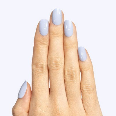 Olive & June Fake Nails - S Round - Sparkle Accent - 32ct