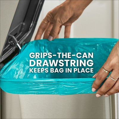 Glad ForceFlex MaxStrength Bahama Bliss Drawstring Trash Bags - Febreze Freshness - 13gal - 45ct