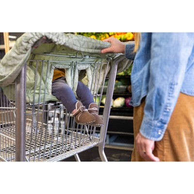 Boppy Shopping Cart Cover - Happy Green Leaf