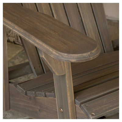 Hayle Reclining Wood Adirondack Chair with Footrest: Weather-Resistant Patio Furniture - Christopher Knight Home (LOCAL PICKUP ONLY)