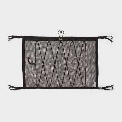 Ceiling Storage Black - Brightroom: Automotive Organizer, Car Accessories, Polyester, 21"x30.5"
