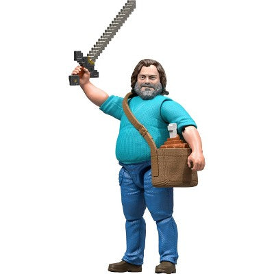 Minecraft Steve Action Figure & Accessories 4'' Toy Set Inspired by a Minecraft Movie