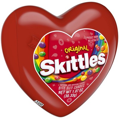 Skittles Valentine's Plastic Heart Candy Gift - 1.07oz