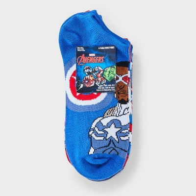 Boys' No Show Socks Captain America - XS/S