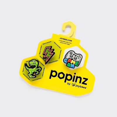 Joybees Popinz Boy Shoe Charms - 3pk