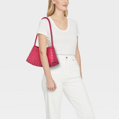 Woven Shoulder Bag - A New Day Red