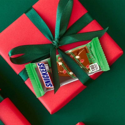 Snickers Christmas Candy Trees Single Size Chocolate - 1.1oz