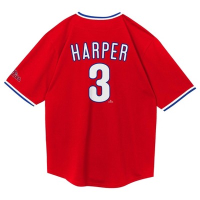 MLB Philadelphia Phillies Bryce Harper Youth Wordmark Jersey - XL