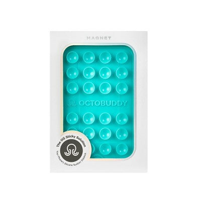 Octobuddy Silicone Suction Cup Phone Case Mount Magnet - Turquoise