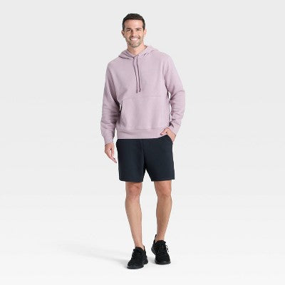 Men's Active Comfort Cotton Fleece Hoodie - All In Motion Mauve M