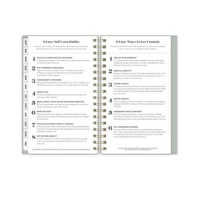 The Everygirl Planner 2025 Weekly/Monthly Planner 6.3"x4.33" Wirebound Solid Soft Sage: Adult Stationery, Calendar, Tabs