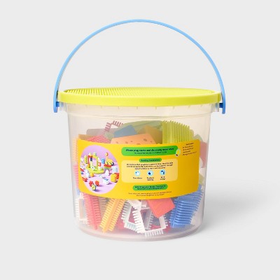 Interlocking Building Blocks Set - 80pc - Gigglescape: Educational Manipulatives, Fine Motor Skills, Ages 3+