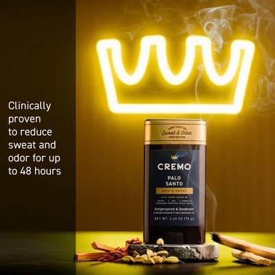 Cremo Solid Antiperspirant Palo Santo - 2.65oz