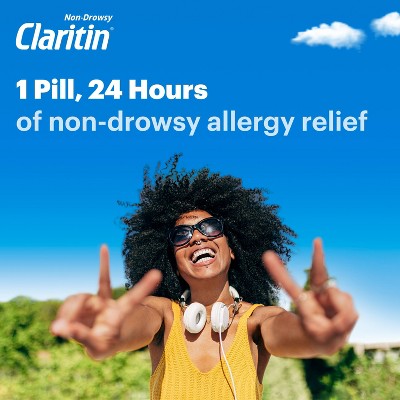 Claritin Allergy Relief 24 Hour Non-Drowsy Loratadine Tablets - 30ct