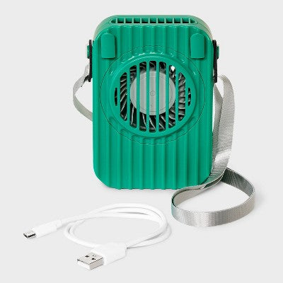 Necklace Fan Green - Dealworthy