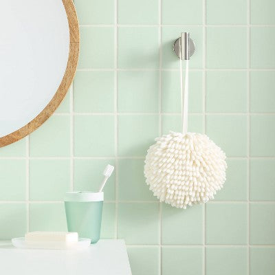 Noodle Round Hand Towel Ivory - Room Essentials