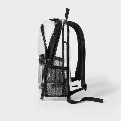 16.25" Clear Backpack - All In Motion Black