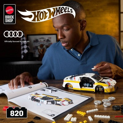 Mattel Brick Shop Hot Wheels '15 Audi R8 LMS Building Toy Kit 820pc