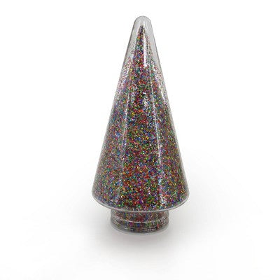 One Floor Glitter Filled Glass Tree - Bullseye's Playground