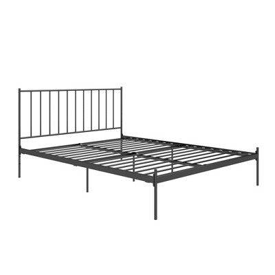 RealRooms Ares Adjustable Height Metal Bed, King, Black (LOCAL PICKUP ONLY)