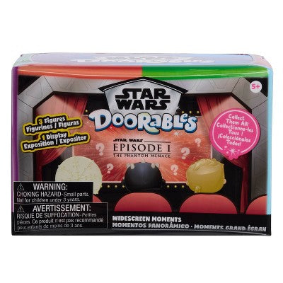 Star Wars Doorables Widescreen Moments - Episode I: Mini Figures Set by Disney Doorables, Plastic Material, 3 Pieces