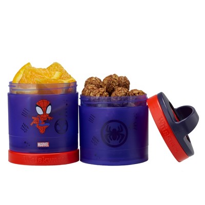 Whiskware Stackable 2pc Food Storage Jar Snack Pack - Spidey