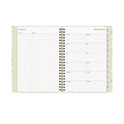 Morris & Co. 6"x9" by Blue Sky 2026 Weekly/Monthly Concealed Wirebound Planner Hardcover Leicester Floral