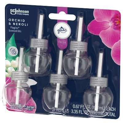 Glade PlugIns Scented Oil Air Freshener - Orchid & Neroli - 3.35oz/5pk