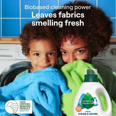 Seventh Generation Liquid Laundry Detergent 60 Loads - Fresh Scent - 90oz: Phosphate-Free, Animal By-Product-Free