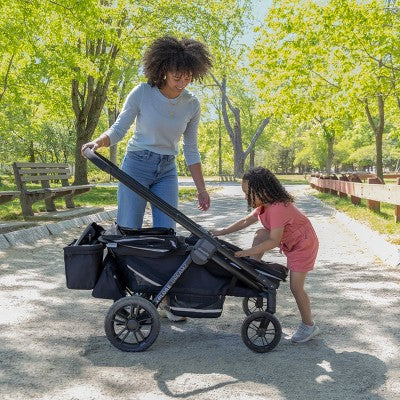 Evenflo Pivot Xplore Dreamz Stroller Wagon with Infant Car Seat Adapter - Jetsetter Black* (LOCAL PICKUP ONLY)