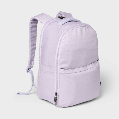 Canvas 17.5" Backpack - Open Story Light Purple