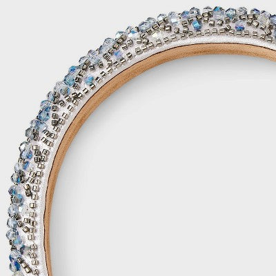 Beaded Padded Headband - A New Day Blue
